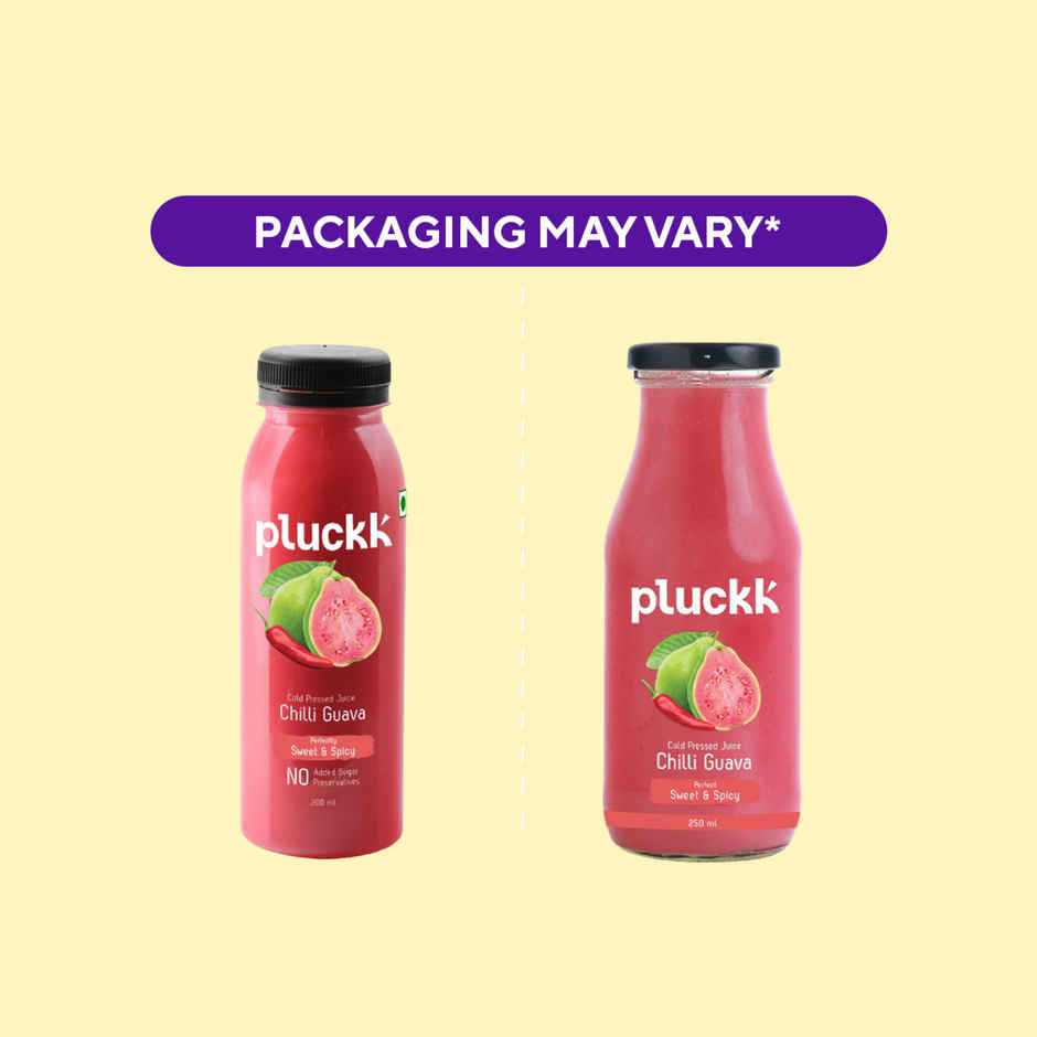 Pluckk Cold Pressed Extracted Guava Juice |No Preservatives | No Added Sugar
