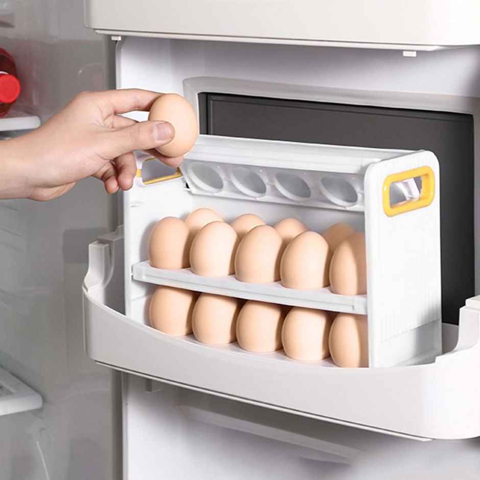 New Dawn Durable Egg Tray Box (30 Eggs) Idal Eggs Storage Box, Egg Container For Fridge, Egg Holder