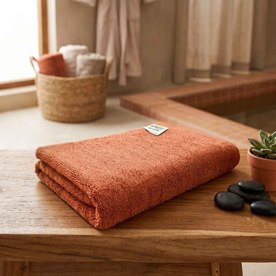 Softspun Microfiber Yoga, Gym & Sports Towel (Small, 380 GSM, 16 x 24 in, 1pc, Brown)