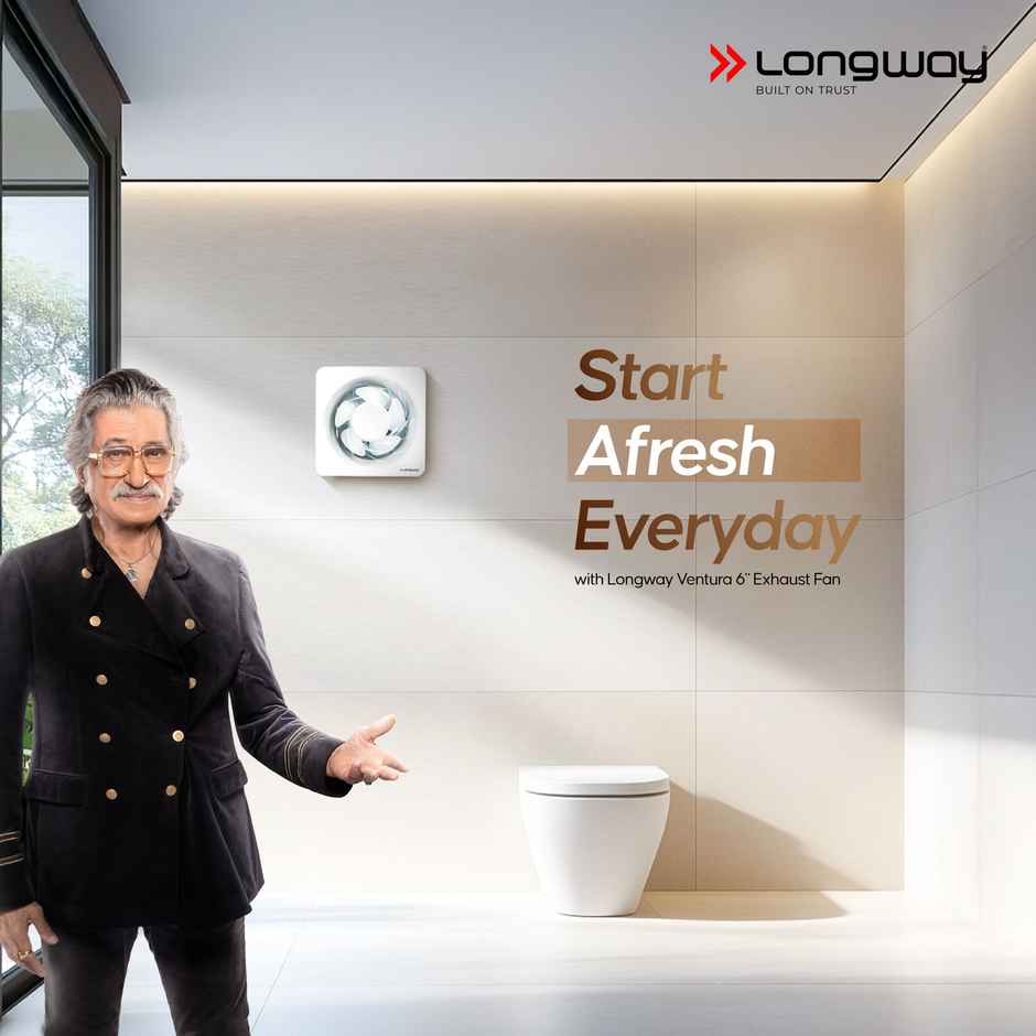 Longway Ventura 6 Inch 150 mm Energy Efficient Exhaust Fan | High Speed Powerful Motor | White