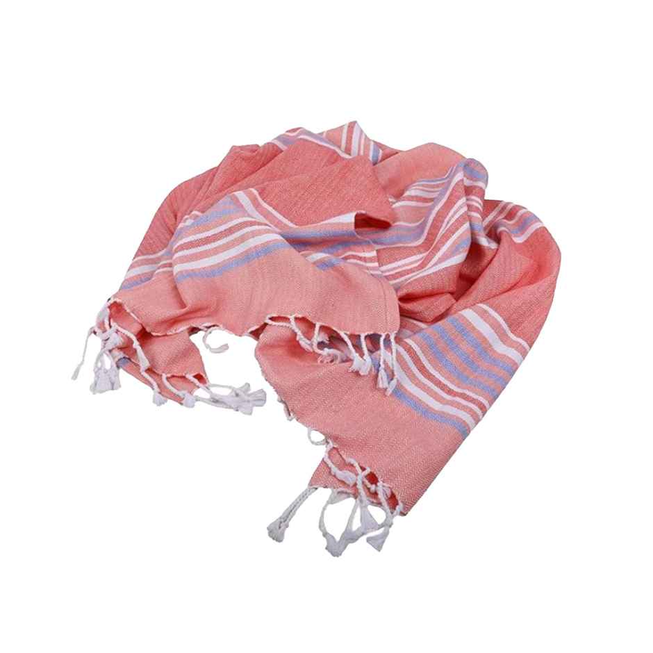 Bianca Ultra Soft Turkish Hammam Towel 100% Cotton | Bath Towel | Jadore Stripe | Pink