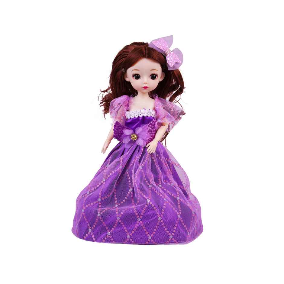 Toyshine 9 Inch Alia Doll In Wedding Dress | Pretend Play Toy | Purple