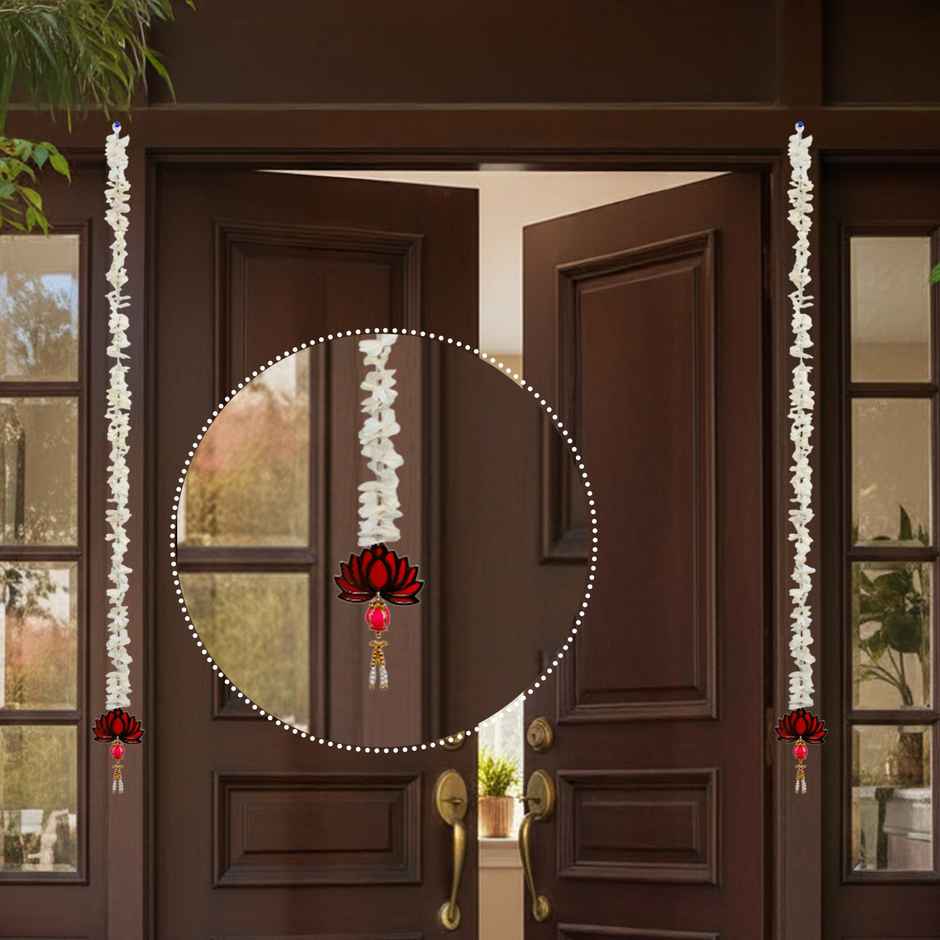 Artificial Garland Latkan with lotus Hanging | SE7EN