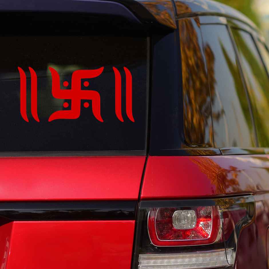 House Of Festivals Automobile Reflective Sticker - 10 x 10 Inches Design 24