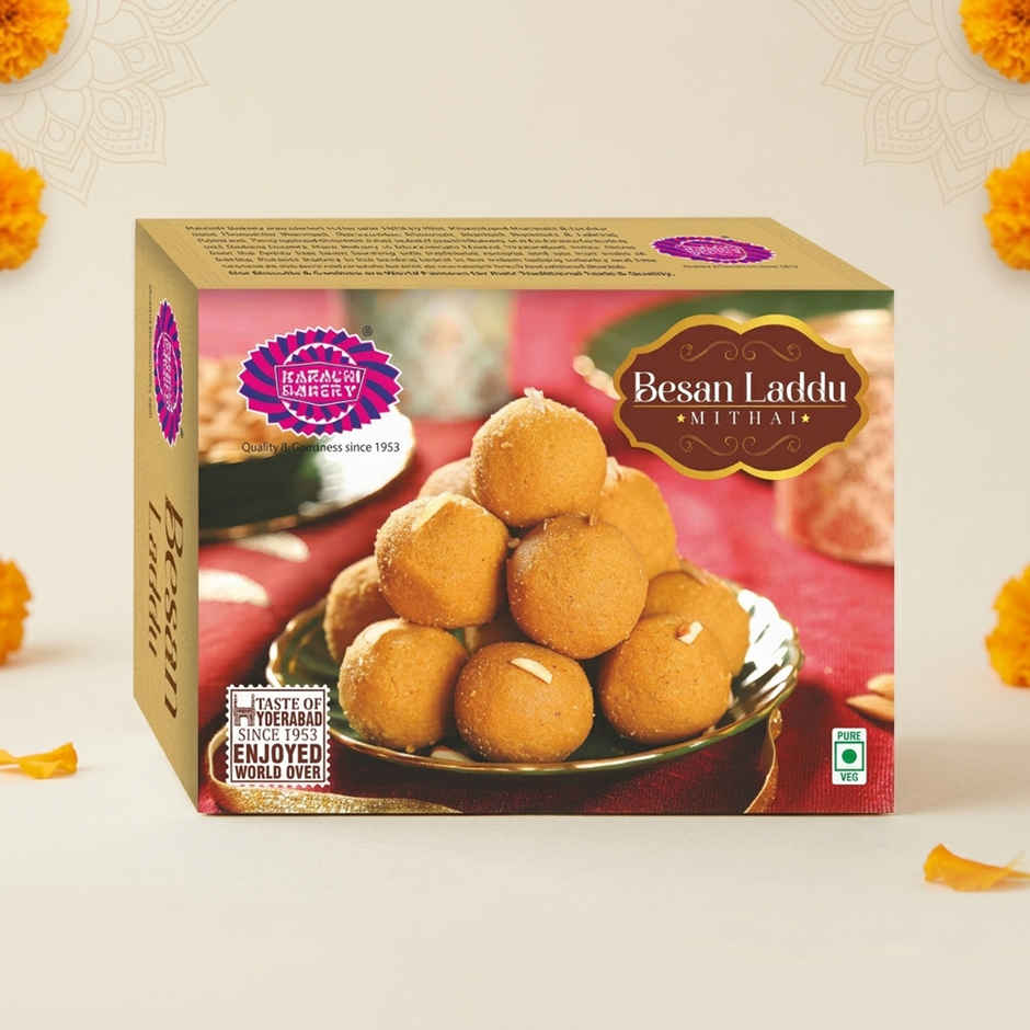 Karachi Bakery Besan Laddu | Sweet & Delicious