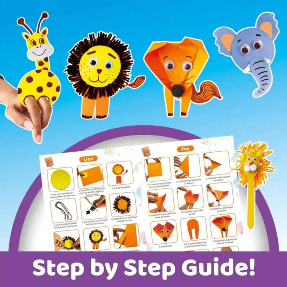 Webby Diy Paper Fan Art And Craft Activity Kit Hobby Kit | School Projects, Craft Supply