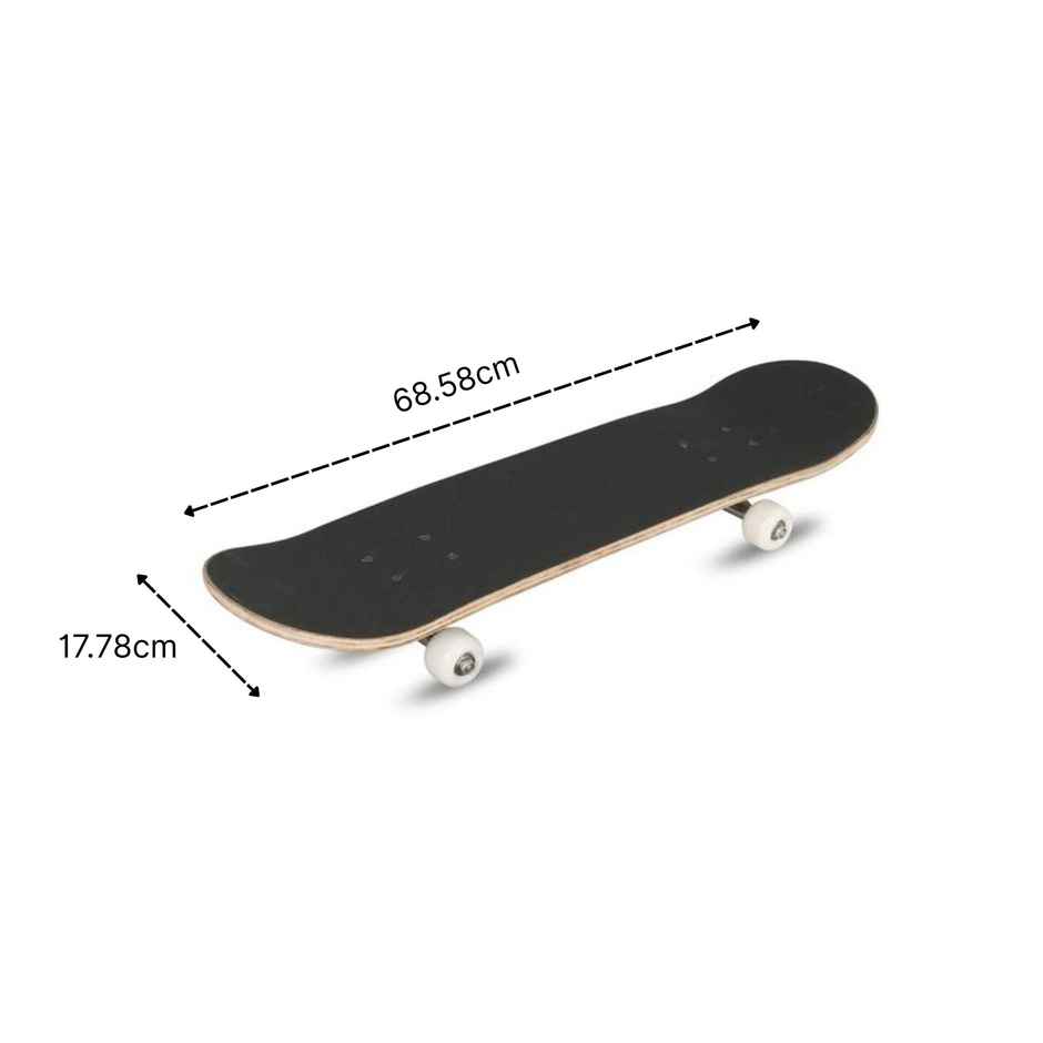 Viva Antiskid Skateboard Senior 27 X 7 Inch | Black