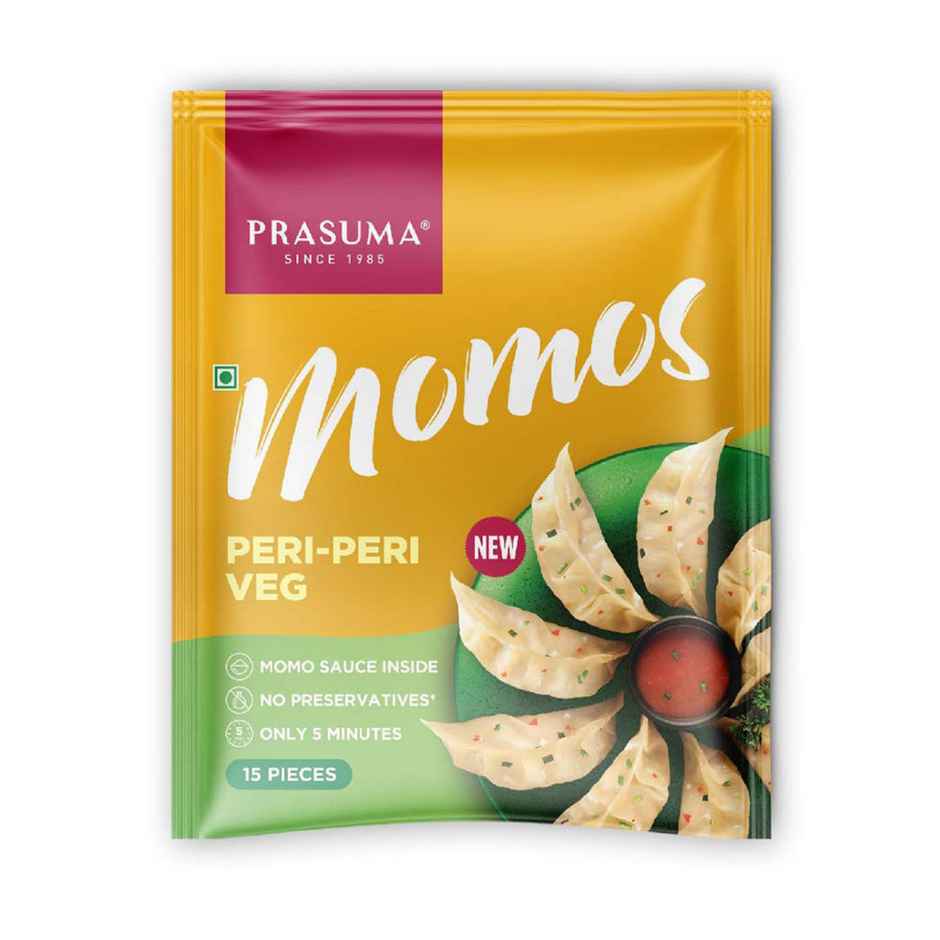 Prasuma Peri Peri Veg Momos(15pc) & Prasuma Momos Cheesy Spicy Veg(24pc) Combo