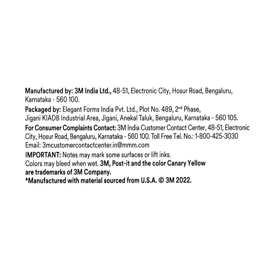 Post-it Sticky Notes - 25 mm X 76 mm | Multicolour | Paper | Rectangular | 150 Sheets