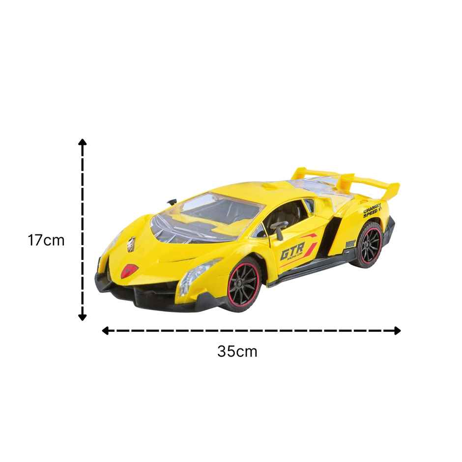 Toyshine 1:18 RC Fast Racing Car With Rechargeable Battery | Yellow