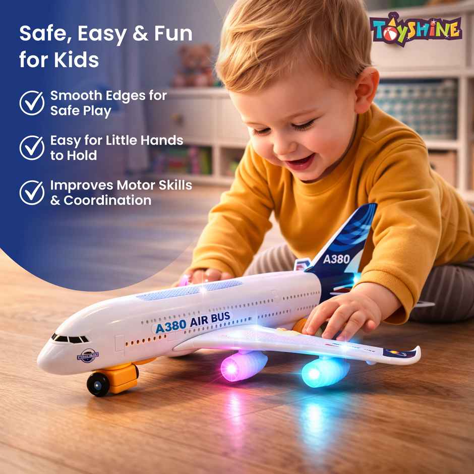 Toyshine A380 Airplane Toy for Kids | Fun & Educational for Boys & Girls Ages 3-12