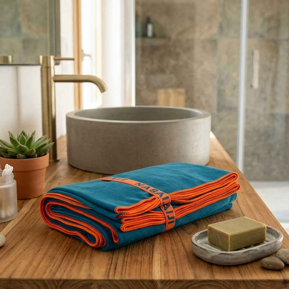 Decathlon Nabaiji Microfiber Quickdry 200 GSM Towel | Dark Blue | Xl | 85x160cm
