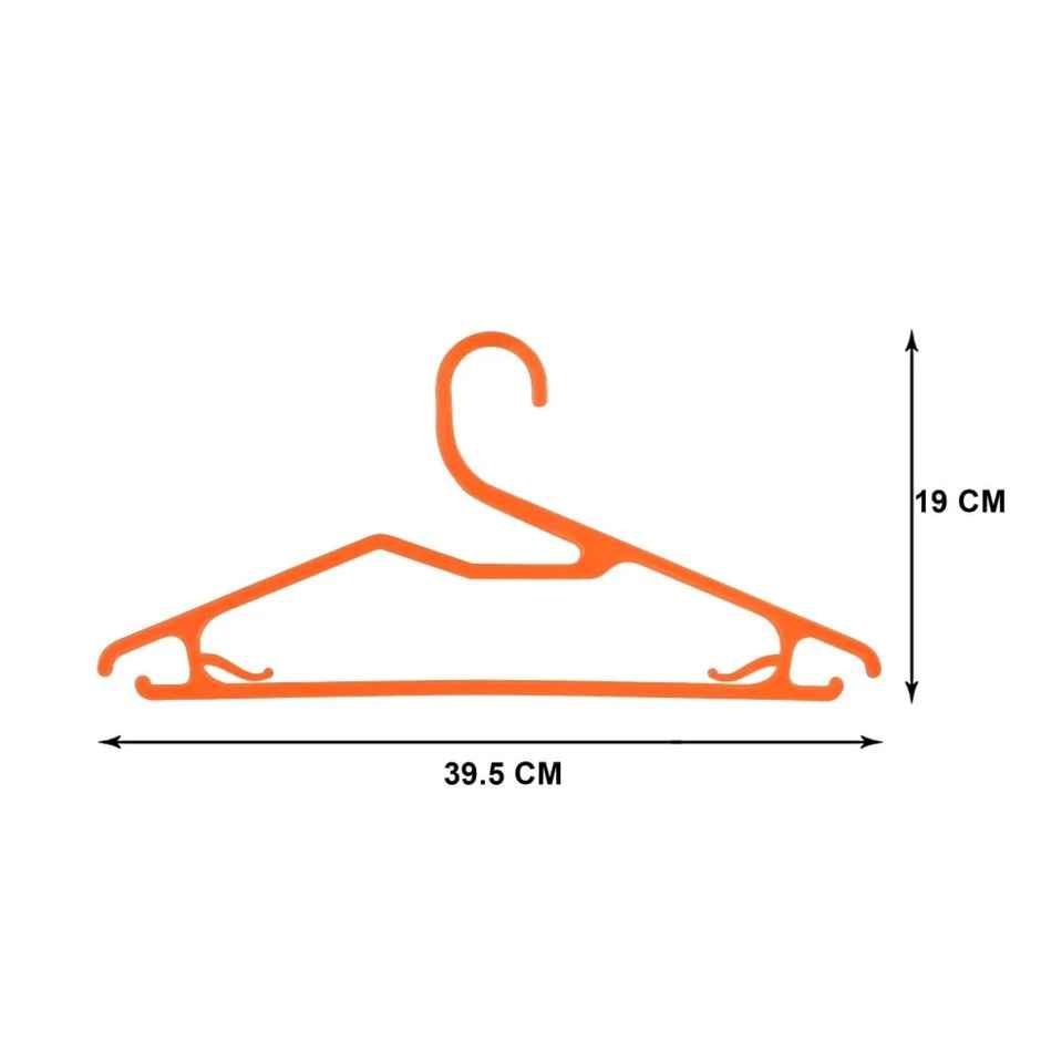 Sinco Super Plastic Cloth Hanger - Pack of 6 pcs - Orange