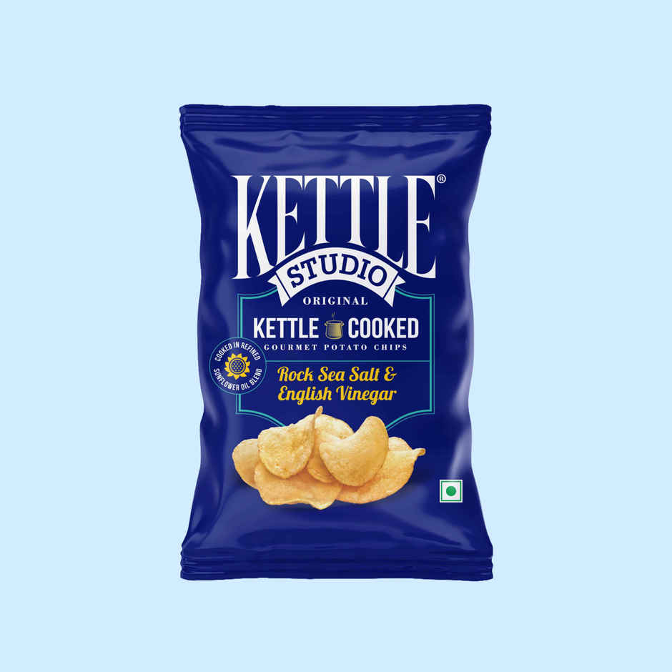 Kettle Studio Rock Sea Salt & English Vinegar Potato Chips