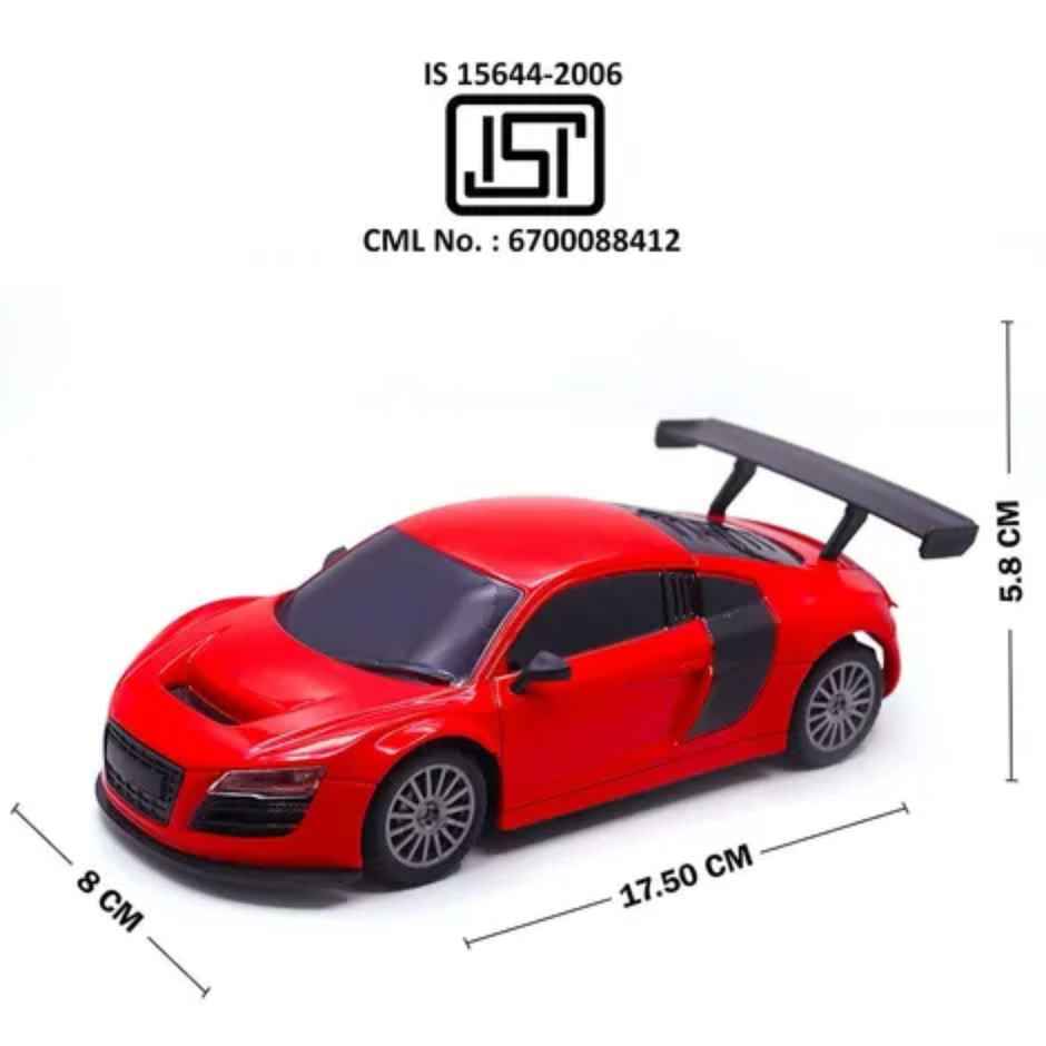 Wembley Rc Car High Speed Mini 1:24 Scale Usb Rechargeable Remote Control Car For Kids - Red