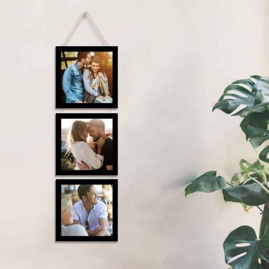 Casacraft by Pepperfry Set of 3 Black Collage Photo Frames
