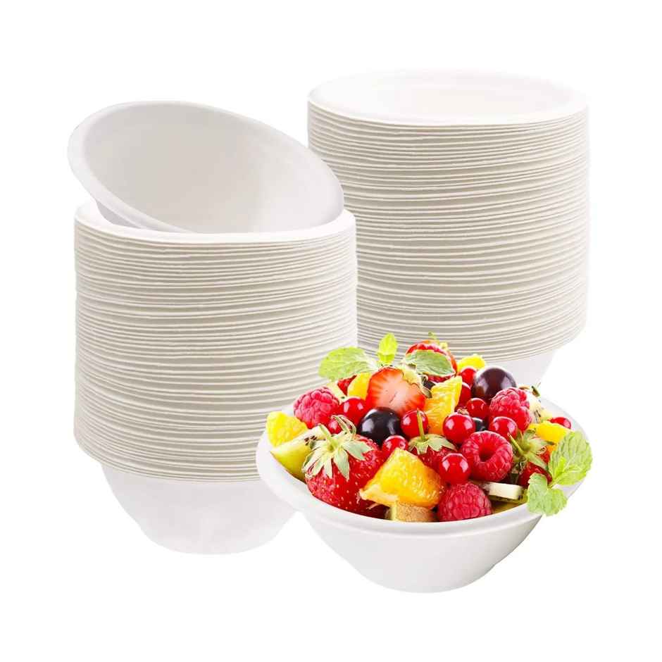 Disposable Paper White Round Dona | 4.5 inch | Pack of 25 | Tempware