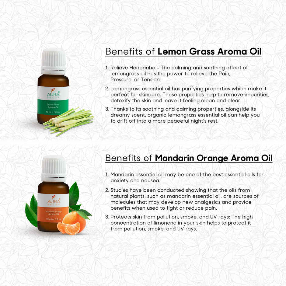 Auradecor Aroma Oil Set | Fragrance Type 1