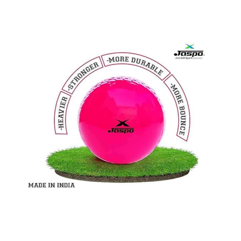 Jaspo Synthetic Rubber T-20 Plus Practice Cricket Ball/Wind Ball | Pink