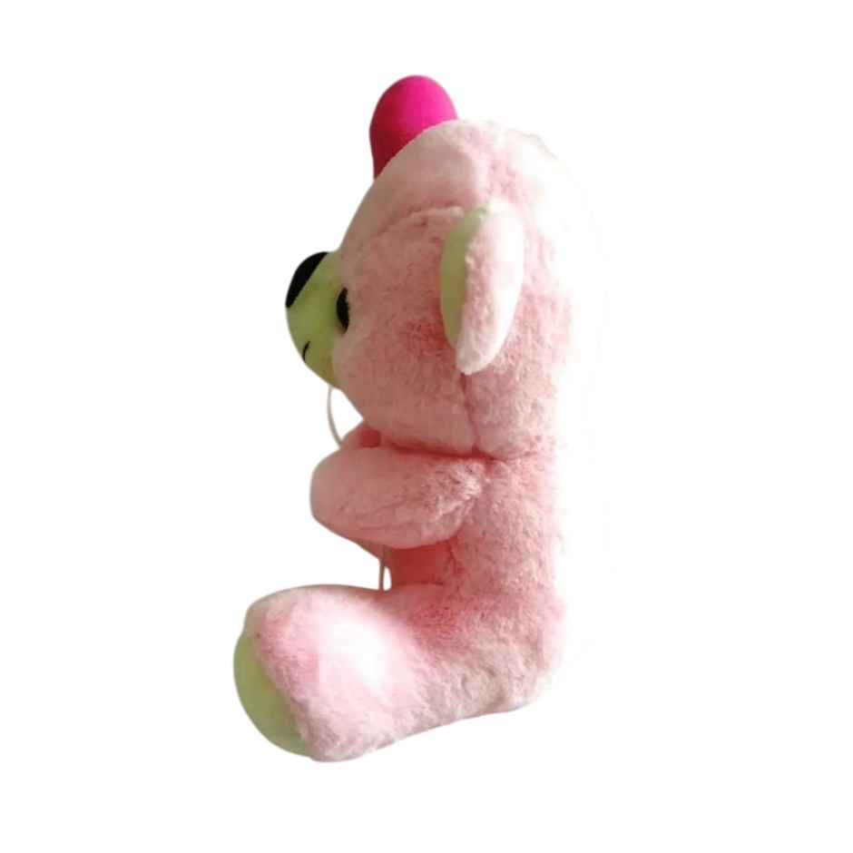 Sterling Pink Teddy Bear With Heart Shape Balloon - 30 x 23.5 cm Assorted