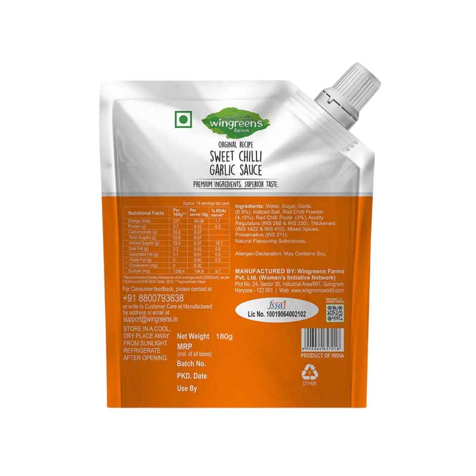 Wingreens Sweet Chilli Garlic Sauce