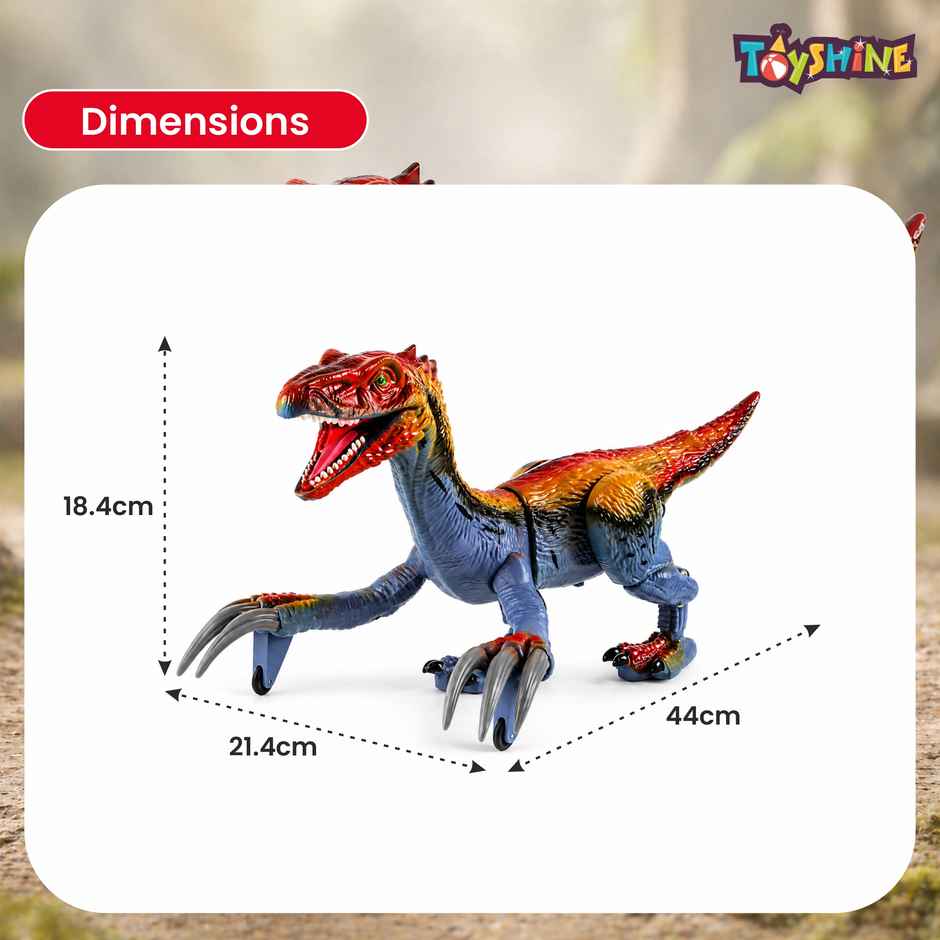 Toyshine Rc Therizinosaurus Dinosaur Toy With Lights and Sound | 3-12 Years