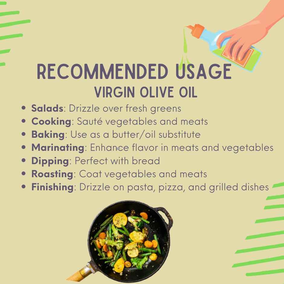 Pure Nutrition Extra Virgin Organic Olive Oil | Cold Pressed | Premium Quality