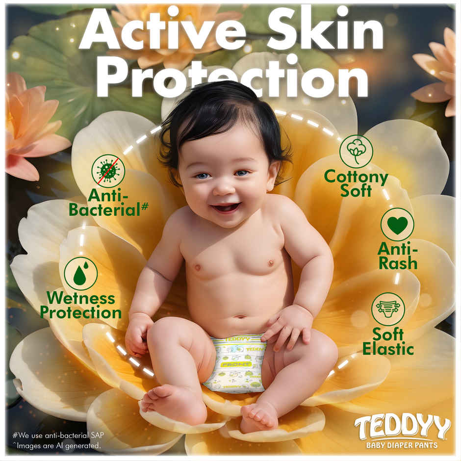 Teddyy Baby Easy Pant Diapers Double Extra Large | 15-25 kgs