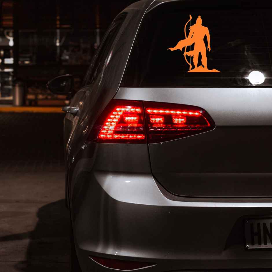 House Of Festivals Automobile Reflective Sticker - 10 x 10 Inches Design 20