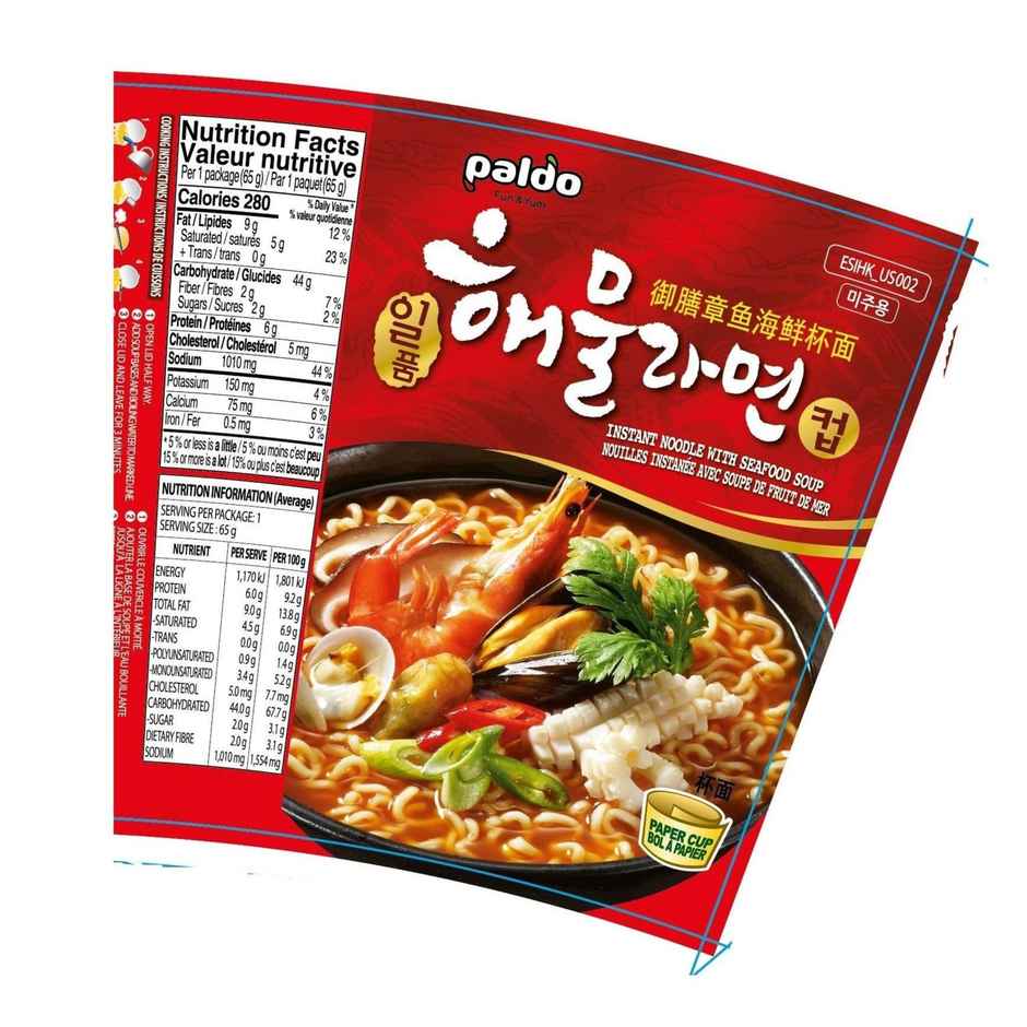 Paldo Seafood Korean Cup Noodles Non Veg