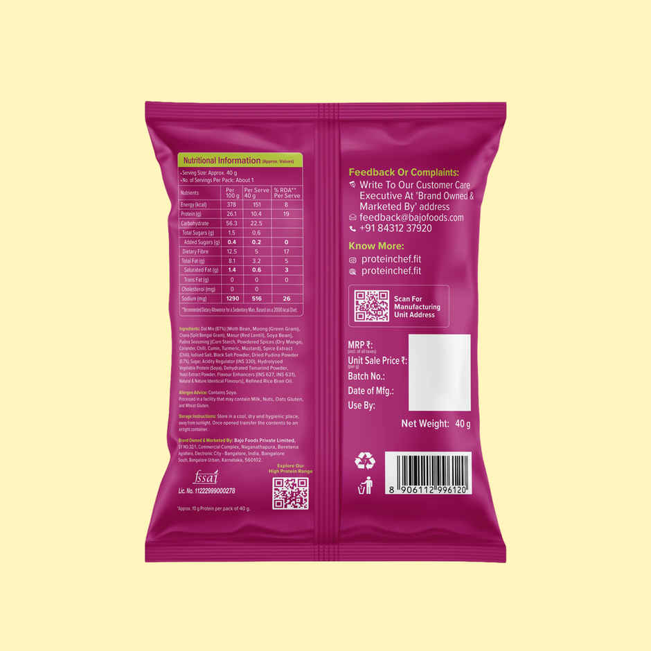 Protein Chef 10g Protein Pulses Mixture Namkeen Roasted Healthy Snacks