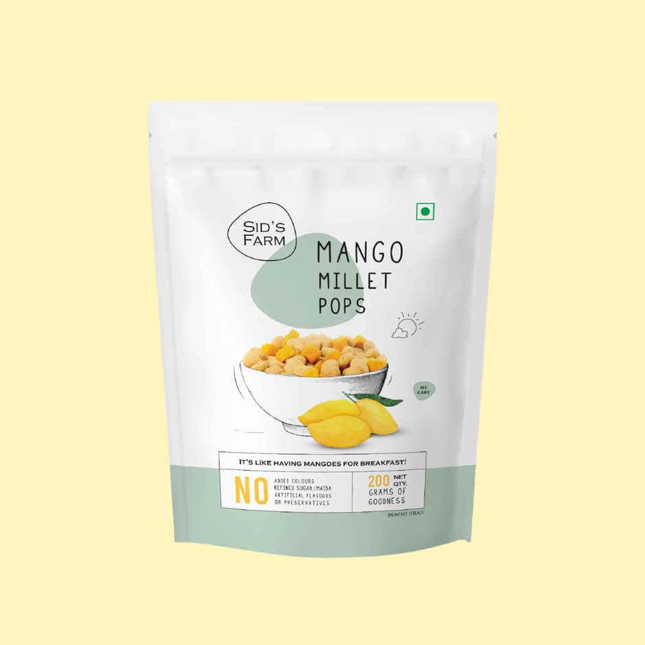 Sid's Farm Foods Mango Millet Pops | Stand Up Pouch