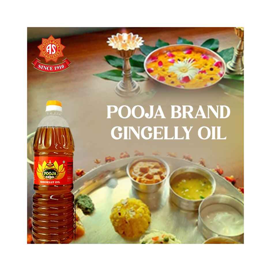 A.S. Brand Pooja Brand Gingelly Oil Bottle