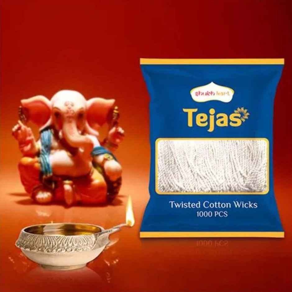 Tejas Twisted Cotton Wicks | Shubhkart