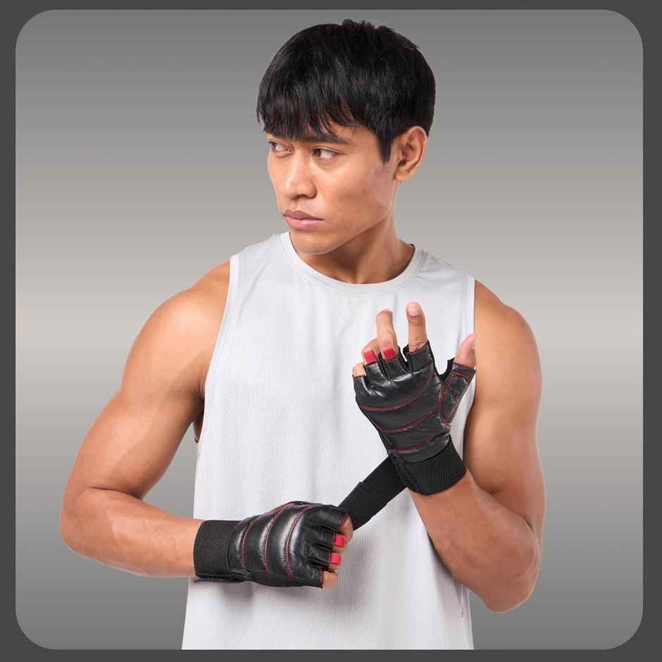 Cult Workout Gym Gloves | XL | Black/Red
