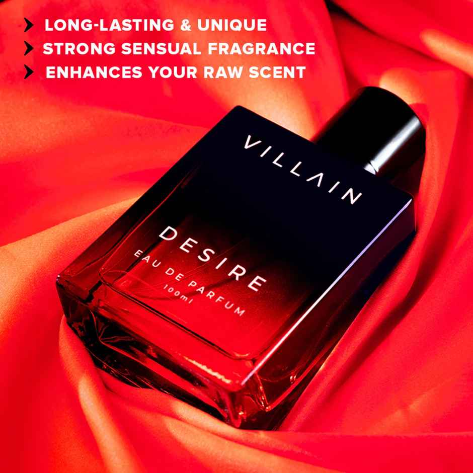 VILLAIN Desire Perfume for Men | Vanilla & Amber EDP | Long Lasting