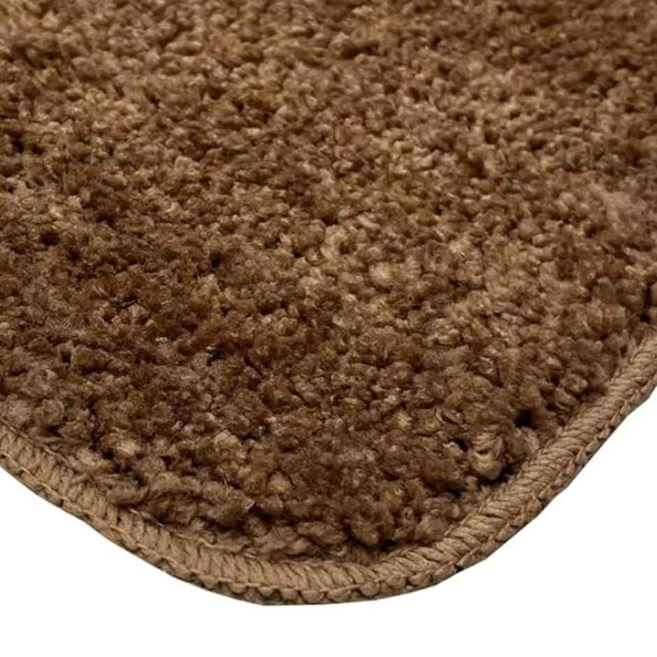 Bianca Soft Cotton Anti Slip Bath Mat | Medium | Benz Solid | Mouse