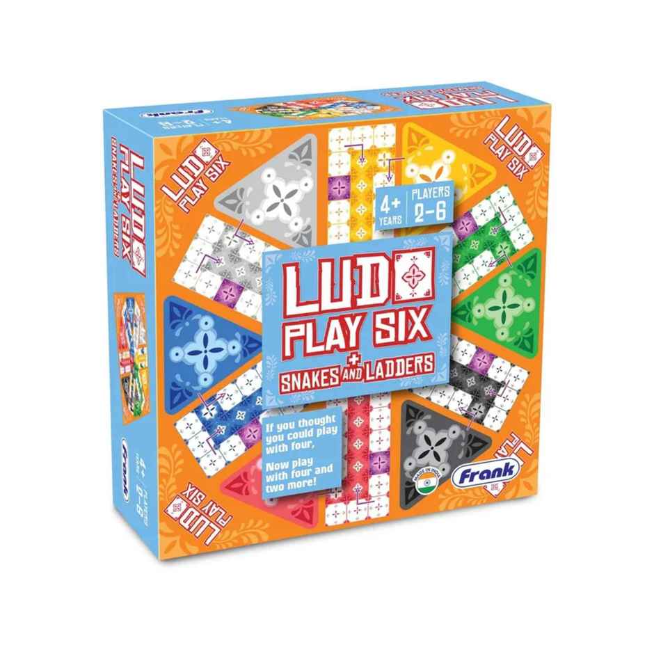 Frank Ludo Play Six, And Snakes And Ladders - For Upto 6 Players