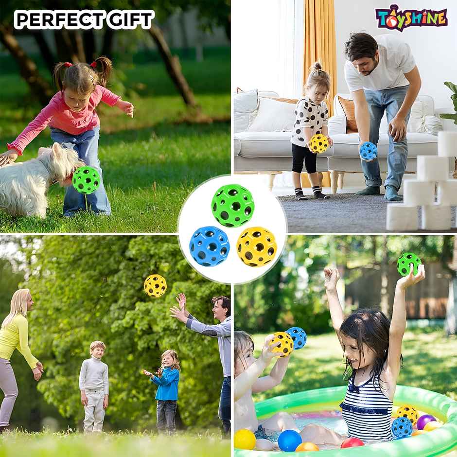 Toyshine Pack Of 6 High Jumping Moon Balls | For Kids and Adults