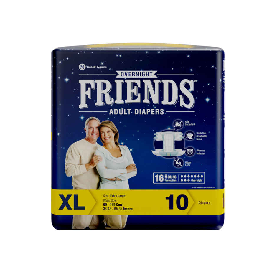 Friends Overnight Adult Diapers Tape Style Extra Large