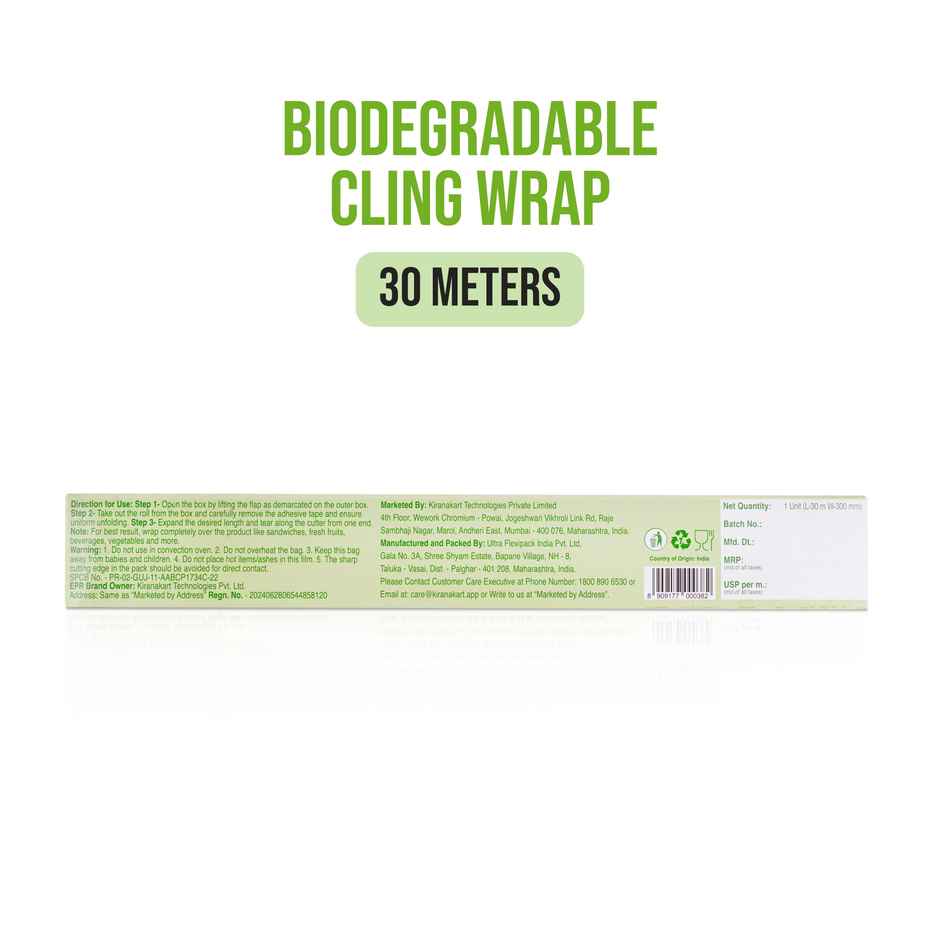 BAY6 Biodegradable Cling Wrap, 30 meters
