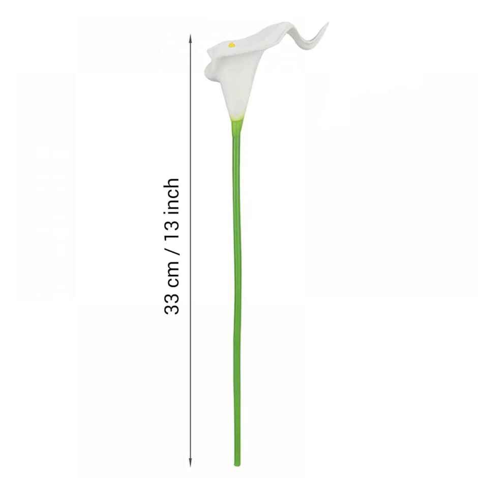 Tied Ribbons 10 Pcs Artificial Calla Lily Flowers Bunch