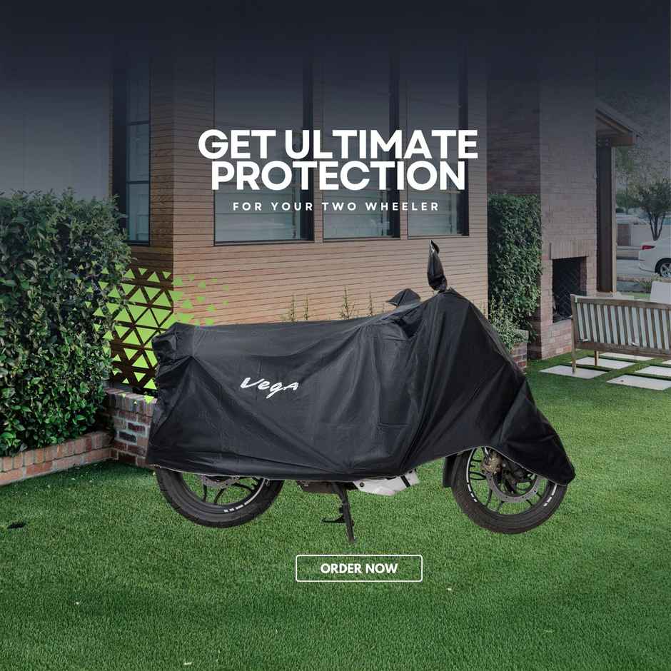 VEGA Universal Bike Cover UV Protection | Dustproof & Waterproof | PVC | Black | Bike-Scooter