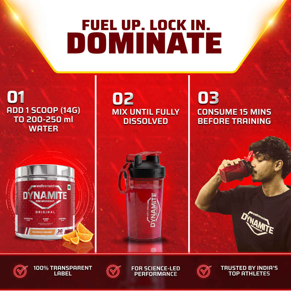 Dynamite Pre-Workout (30 Servings) Valencia Orange