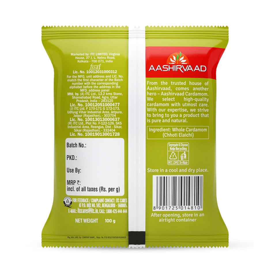 Aashirvaad Cardamom | Elaichi | 100% Pure