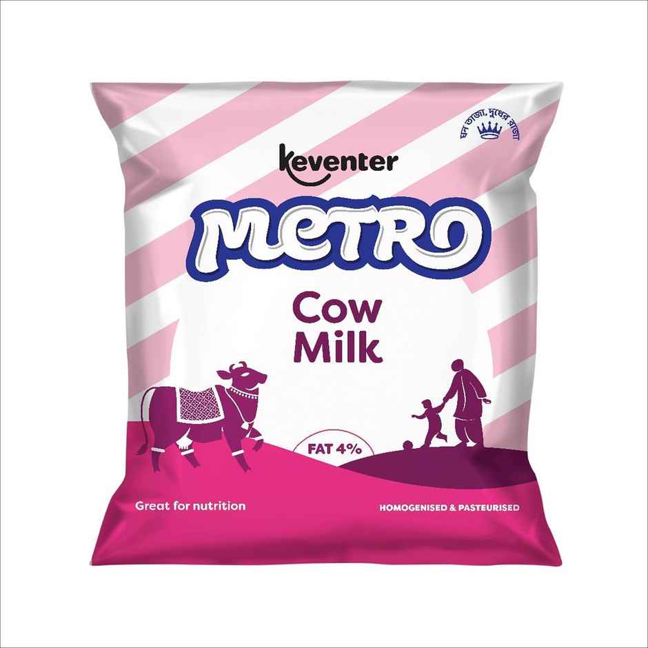 Keventer Metro Fresh Cow Milk (Pouch) 500 ml