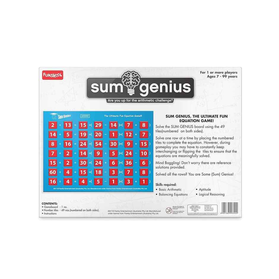 Funskool Sum Genius Board Game