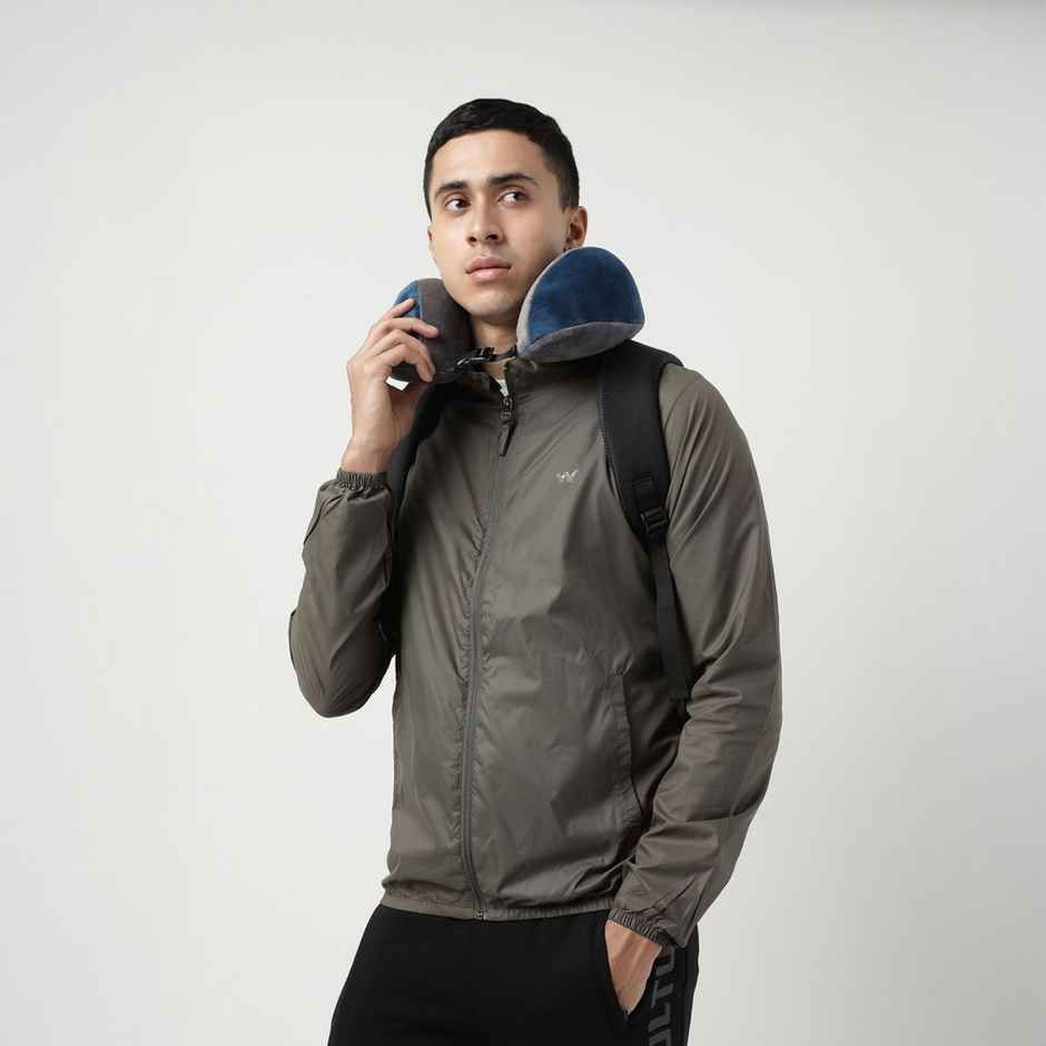 Wildcraft Unisex Polyester Neck Pillow | Blue Grey - Free Size