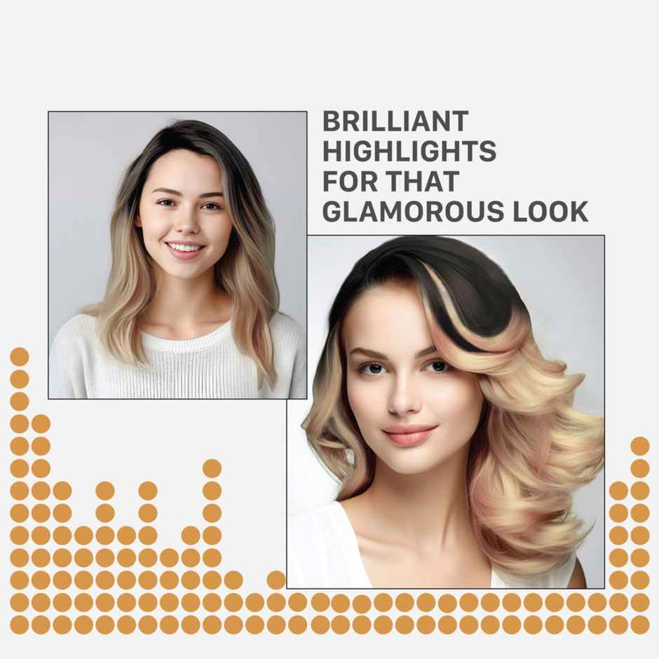 Streax Hair Colour Highlighting Kit Vibrant Blonde For Women