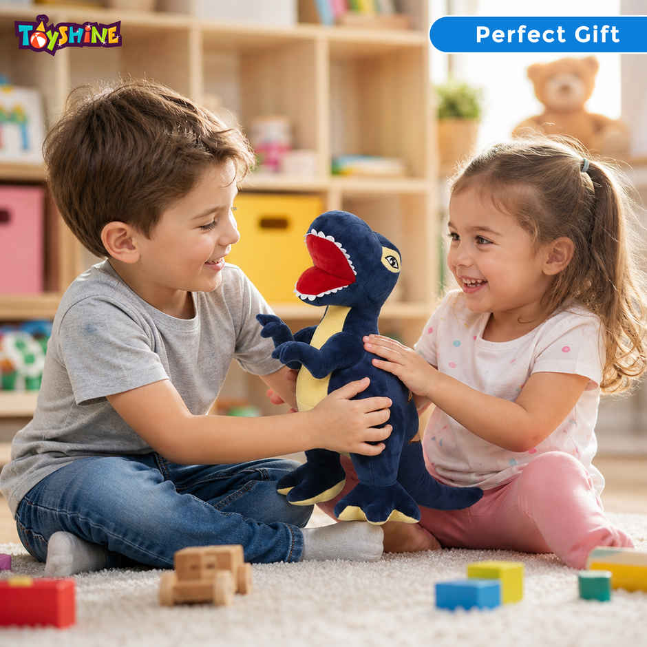 Spanker 22 Cm Dinosaur Plush Toy | Blue | Cute Toy for Kids